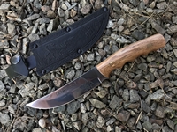 Нож Скорпион-2 (цельнометалический, 65х13, рукоять орех, чехол кожа)