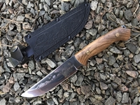 Нож Сафари-2 (цельнометалический, 65х13, рукоять орех, чехол кожа)