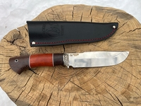 Нож "Бобр-2" (ст. Х12МФ кованая, венге, падук, литье мельхиор)