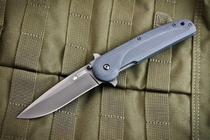 Складной нож Biker-X Серый Титан D2