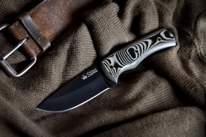 Туристический нож " Kid 440C S"  (Сатин, Микарта)