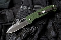 Нож Ute 440C SW (Stonewash, Зеленая G10)