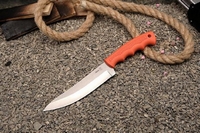 Нож "Арал" AUS-8, stonewash,  рук. эластрон оранж.,015308 Н00040453