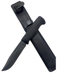 Нож "Колыма-1" ст.95х18, Black-stonewash, рук. эластрон, 024362, Н00044617