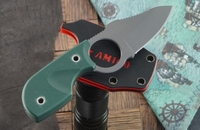 Нож Amigo-X D2 S dgh v2 (Сатин, Зеленая  рукоять G10) 3126