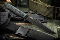 Нож Intrudent 440C ВТ  (Черный, Микарта) 3937