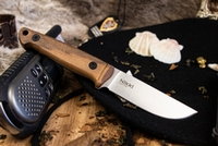 Нож Nikki AUS-8 TW (Tacwash, G10,  кожаные ножны) 1522