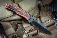 Нож Prime D2 BT (Черный титан, G10, черно-красная ручка) 0630