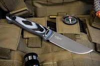 Нож Santi AUS-8 TW (Tacwash, G10, Ножны кожа) 8025