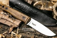 Нож Santi AUS8 SW (Stonewash, Дерево, Ножны кожа) 0943