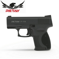 Пистолет  RETAY mod. P114, сигнальный, 9 мм , маг. 6 патронов, черн., пластик, полуавт.