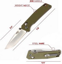 Нож складной Firebird FB7601-GR  (ст.440С, зеленый)