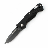 Нож складной Ganzo G611-BK (воронение, черная рукоять)