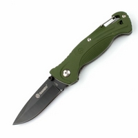 Нож складной Ganzo G611-GR  (воронение, зеленая рукоять)